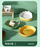 Axyaa Dipping & Cake Plates: Plastic Snack & Fruit Tableware