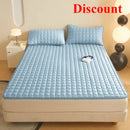 Axyaa Cotton Curve Grid Waterproof Mattress Protector Bedding Mattress Pad