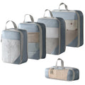 Axyaa Mesh Compression Packing Cubes Set - Waterproof Travel Storage Bags