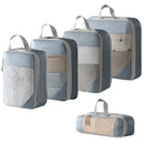 Axyaa Mesh Compression Packing Cubes Set - Waterproof Travel Storage Bags