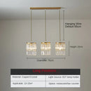 Axyaa Nordic Crystal Pendant Chandelier for Dining Room & Bar