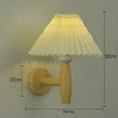 Axyaa Paper Umbrella LED Wall Lamp - Japan Style Bedroom Livingroom Lighting