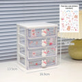 Axyaa Kawaii Desk Organizer Drawer for Stationery, Cards, and Small Objects