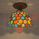 Axyaa Tiffany Pendant Lamp: Colorful Retro Chandeliers for Dining Room, Bedroom, and Restaurant
