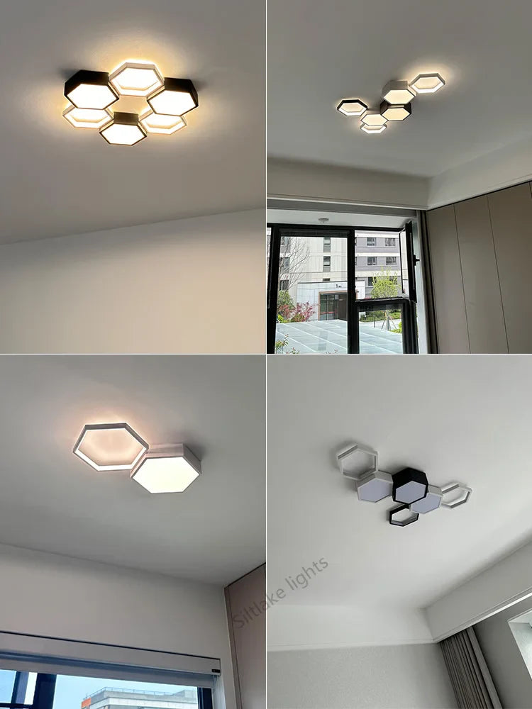 Axyaa Round LED Ceiling Chandelier With Remote Control for Living Room, Bedroom, Dining Room