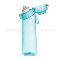 Axyaa 650ml Flavored Water Bottle: Sports Alr Up Drinking Cup with Fruit Fragrance Pods
