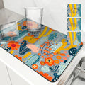 Axyaa Absorbent Draining Mat for Kitchen & Bathroom