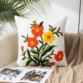 Axyaa Floral Pillow Case for Home Sofa Headboard Lumbar Cover - 45x45