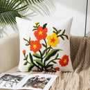 Axyaa Floral Pillow Case for Home Sofa Headboard Lumbar Cover - 45x45