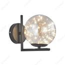 Axyaa LED Glass Sphere Wall Lamp for Bedroom Living Room Dining Room Lighting