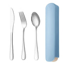 Axyaa Stainless Steel Tableware Set - Spoon, Knife, Fork - Simple and Portable for Home or Dorm