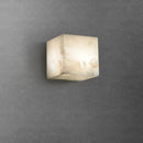 Axyaa Cube Marble Wall Lamp LED Sconce for Luxury Living spaces