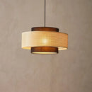Axyaa Handmade Rattan Chandelier LED Pendant Lamp for Home Decor