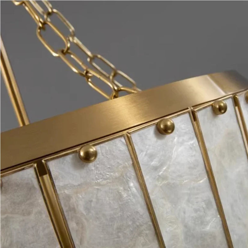 Axyaa Shell Pendant Chandelier LED Ceiling Light for Home Lighting