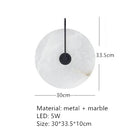 Marble Wall Lights Copper E14 Bulb Indoor Sconce for Axyaa Parlor Aisle Bedside