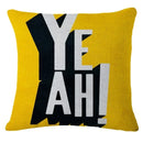 Axyaa Pop Art Cartoon Cushion Cover 45X45CM - Living Room Sofa Chair Decor