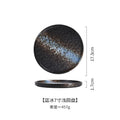Axyaa Ceramic Stone Pattern Steak Plate for Pasta, Pizza & Japanese Cuisine