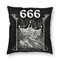 Axyaa Hail Satan Pattern Sofa Cushion Cover Pillowcase Home Decoration Party Car Bedding