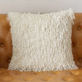 Axyaa Faux Fur Cushion Cover 18x18inch 12x30 Inch Grey Ivory White Black Soft Cozy Home Decor