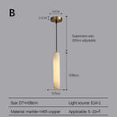 Axyaa Nordic LED Pendant Lamp: Modern Marble Chandelier for Bedroom, Kitchen, Dining Room