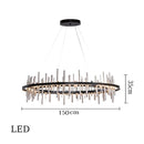 Axyaa Stainless Steel Pendant Chandelier for Home Decor & Indoor Lighting