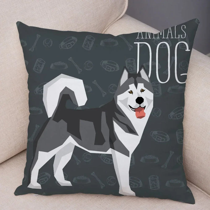 Axyaa Cartoon Dog Pet Animal Pillowcase