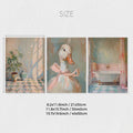 Cute Duck Trio Wall Art Set for Girl's Room Decor by Axyaa