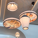 Axyaa Southeast Asia Fabric Pendant Lamp Farmhouse Light Fixtures