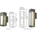 Axyaa Crystal Bubble Glass LED Wall Lamp for Outdoor Garden Entryway