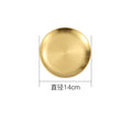 Axyaa Stainless Steel Buffet Plates - Korean Style Durable Shallow Dishes