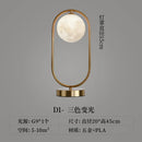 Axyaa Gold Moon Ball LED Table Lamp: Nordic Modern, Dimmable, Bedroom Bedside Desk Light