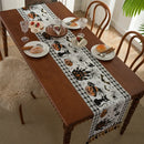Axyaa Halloween Theme Table Runner with Tassels for Home Decor