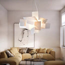 Axyaa Acrylic Stacked Pendant Light for Modern Living Room and Bar Decor