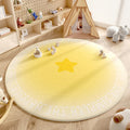 Axyaa Fluffy Geometric Love Carpet for Kids Room, Soft Anti-Slip Rug for Living Room