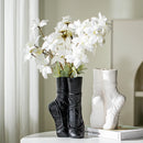 Axyaa Ballet Shoes Dancer Vase: Realistic Portrait Sculpture for Elegant Flower Arrangements