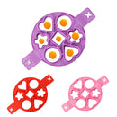 Axyaa Silicone Pancake Maker 7-Hole Nonstick Mold for Family Cooking