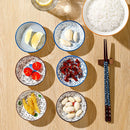 Axyaa Mini Ceramic Plates for BBQ, Sashimi, Sushi, Dipping Sauce, Snacks, Fruit, Desserts