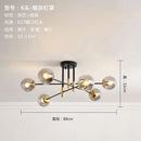 Axyaa Glass Ball Branch Chandeliers - Nordic Light Postmodern Luxury LED Pendant Lights