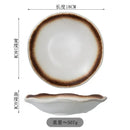 Axyaa Ceramic Fruit Plate for Western Salad and Vegetables