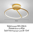Axyaa Modern LED Ceiling Light for Bedroom and Living Room Eye Protection Warm Dimmable Lamp