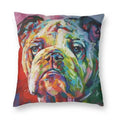 Axyaa Cute English Bulldog Floor Pillowcase for Home Decor