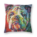 Axyaa Cute English Bulldog Floor Pillowcase for Home Decor
