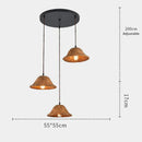 Axyaa Lotus Leaf Brown Pendant Light for Home, Coffee Shop & Restaurant Decor