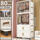 Axyaa 2-Door Foldable Wardrobe: Portable Closet, Large Capacity Storage Organizer