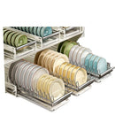 Axyaa Bowl & Plate Storage Rack: Drawer-Type Dish Rack & Draining Box