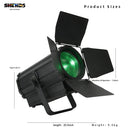 Axyaa LED 250W RGBW/WCW Focus Spot Par Lights with Barndoors for DJ Disco Concert