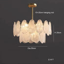 Axyaa Nordic White Cloud Glass LED Pendant Light Chandelier