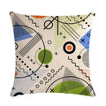 Axyaa Geometric Flax Pillow Case 45*45cm - Home Sofa Adornment & Cushion Cover