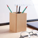 Axyaa Black Walnut Desktop Pen Holder: Simple Japanese Style Office Storage Box