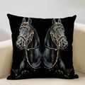 Luxury Axyaa Horse Cushion Cover 45x45cm Linen Pillow Case for Home Decor